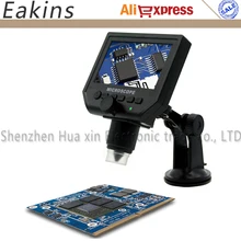 1-600x 3.6MP USB цифровой электронный микроскоп Портативный 8 светодиодный VGA микроскоп с 4," HD O светодиодный экран для ремонта материнской платы