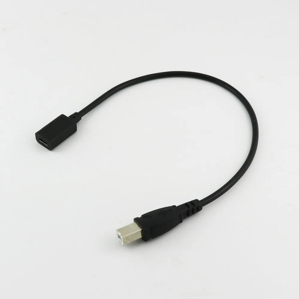 20x USB 3,1 type C Женский к USB 2,0 B штекер принтер сканер данных коннектор кабель-адаптер Шнур 1ft/30 см