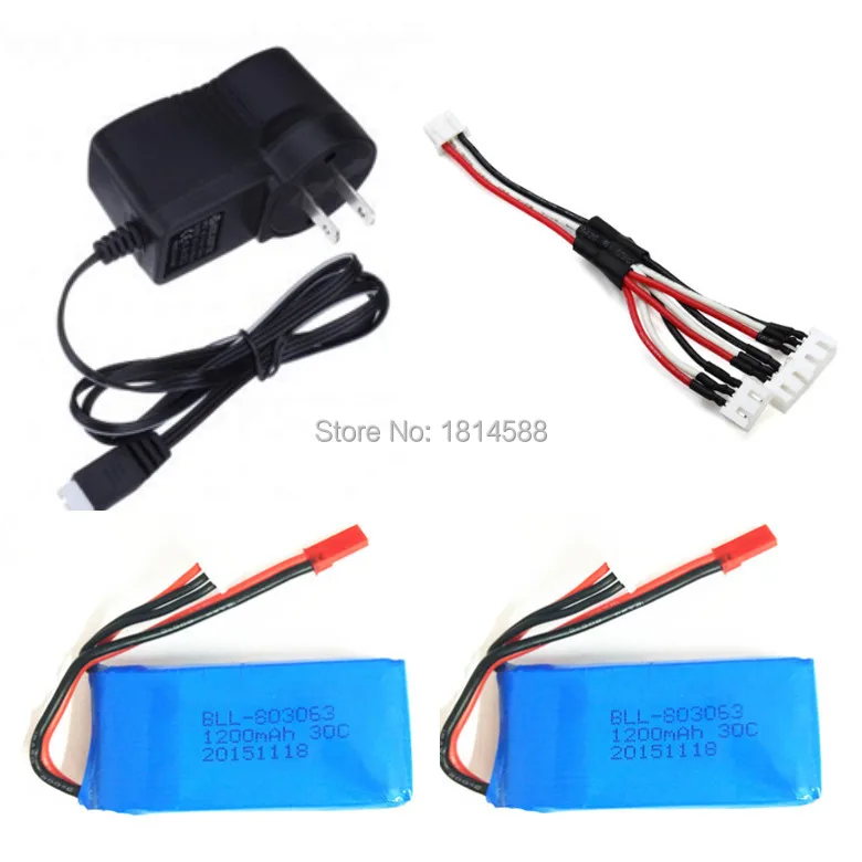 Yi Zhan Tarantula X6 H16 MJX X101 V666 V353B 2 шт. Lipo батарея и зарядные устройства линия зарядки 7 4 v