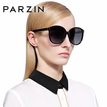 Поляризованные солнцезащитные очки для женщин PARZIN, бренд-дизайн, большие оправы, классические ретро-очки с овальной оправой, цветные линзы с зеркальным покрытием