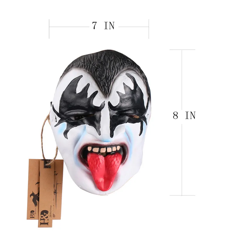 Scary Long-Tongued Bat zombie Mask Full Face Cosplay Horror Masquerade Adult Ghost Mask Halloween Props Costumes Fancy Dress (4)