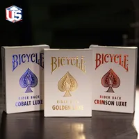 1 Deck Bicycle Rider Back Coralt Golden Crimson Luxe Playing Cards Luxury Regular Standard Decks Magic Cards Magic Tricks Props
