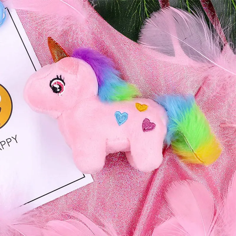 1 Pcs Super Cute Medium 13CM Approx Unicorn Stuffed Animal Plush Toys Child Gift Plush DOLL TOY