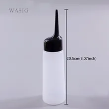 1 pcsHair салон пластиковая прозрачная твист крышка для мытья волос выдавливаемая многоразовая вода пустая бутылка Парикмахерская Чистка бутылка горшок