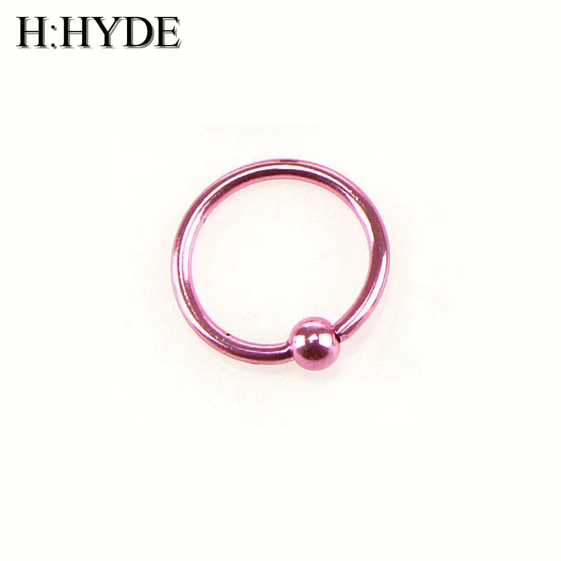 H:HYDE 1 шт. поддельное кольцо для носа Goth Punk губ ушей зажим ложная перегородка