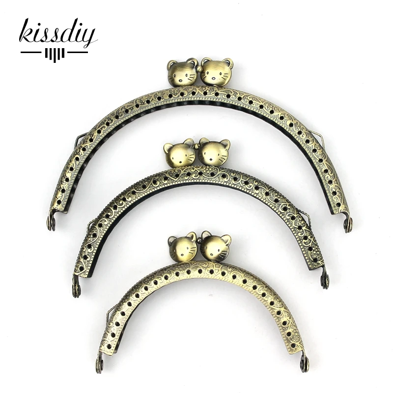 Металлическая рама KISSDIY для кошелька 10 шт./лот 8 5 см/10 см/12 см античная бронза