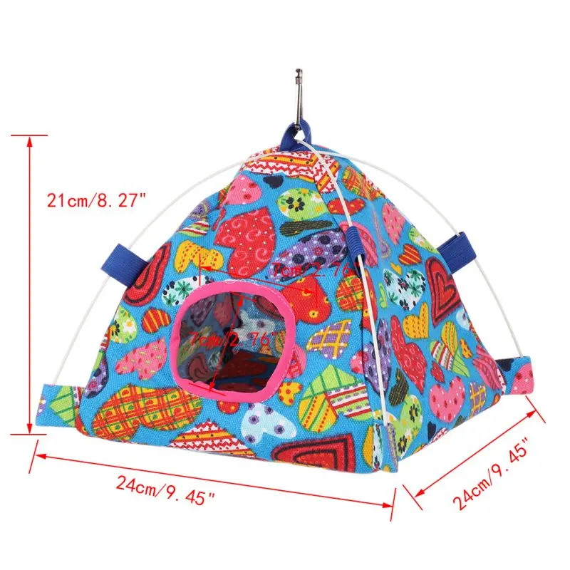 Pet Multi Shapes Optional Canvas Hammock for Small Animals Bird Hanging Tent Nest Window Viewing Bird House - Цвет: A