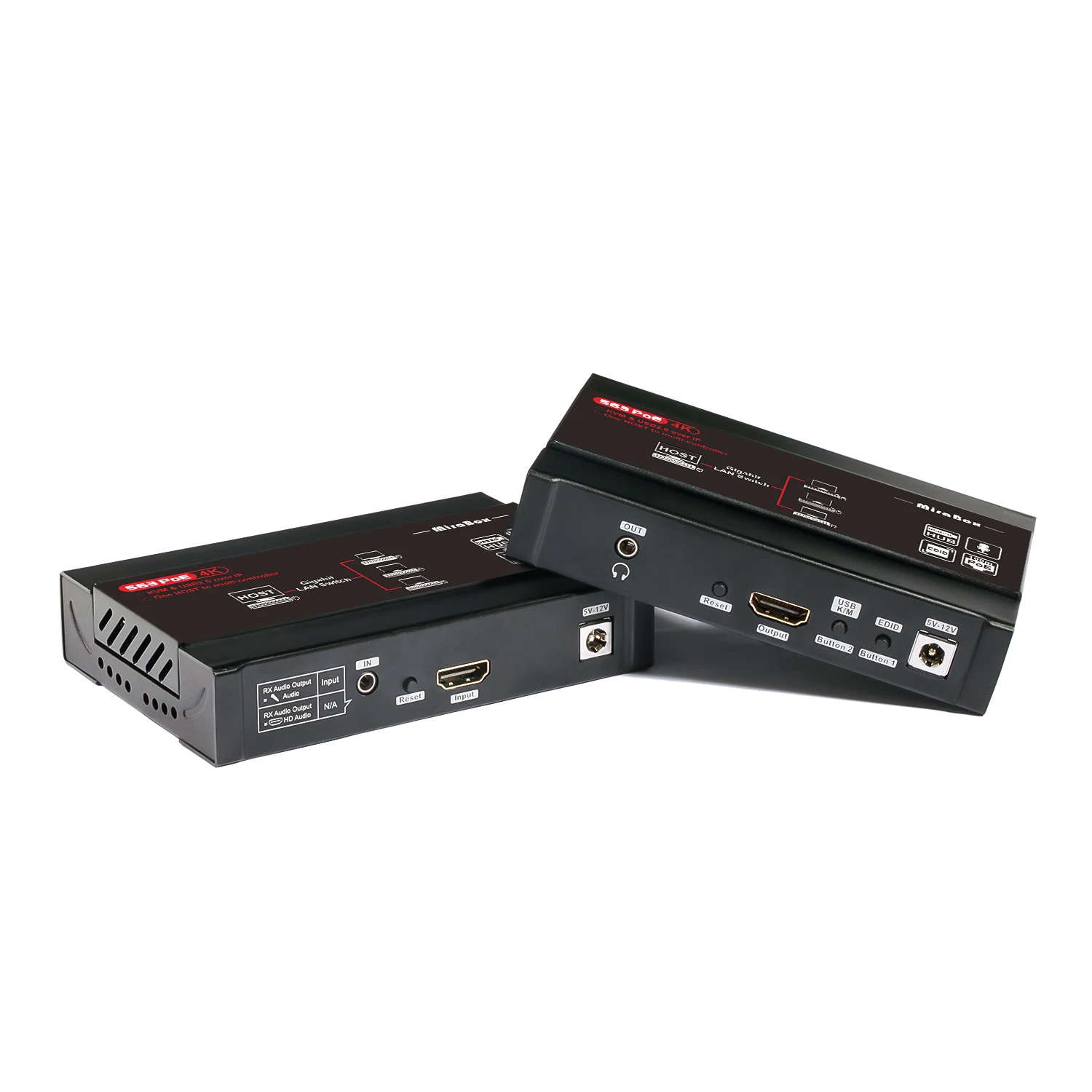 Удлинитель HDMI KVM 4K @ 30 Гц Поддержка IP TCP гигабитный сетевой коммутатор PoE с EDID и 4