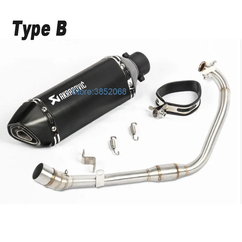 

Motorcycle Akrapovic Muffler Exhaust Middle Section Mid Link Pipe Small Hexagonal Muffler Escape Fit For msx 125 msx125