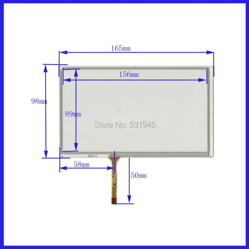 

ZhiYuSun for 165mmx100mm Car navigation DVD universal TouchscreenTouch screen digitizer panel for 165mmx100m