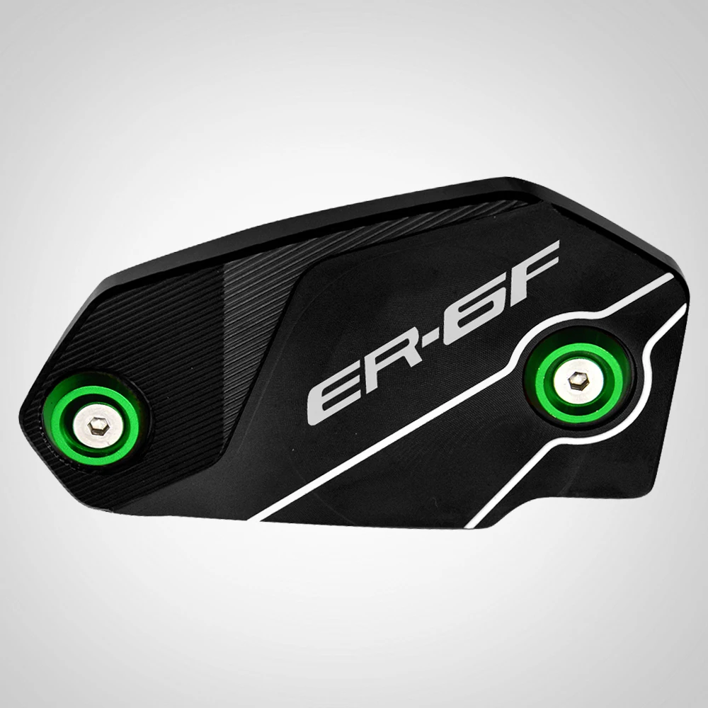 

For Kawasaki ER6F ER-6F ER 6F Motorcycle Brake Fluid Reservoir Tank Cover CNC Aluminum Brake Fluid Reservoir Cap Accessories