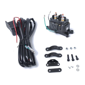 

12V 250A Contactor Relay Winch Contactor Electric Winch Solenoid Relay Replacement Switch For ATV UTV Truck Boat