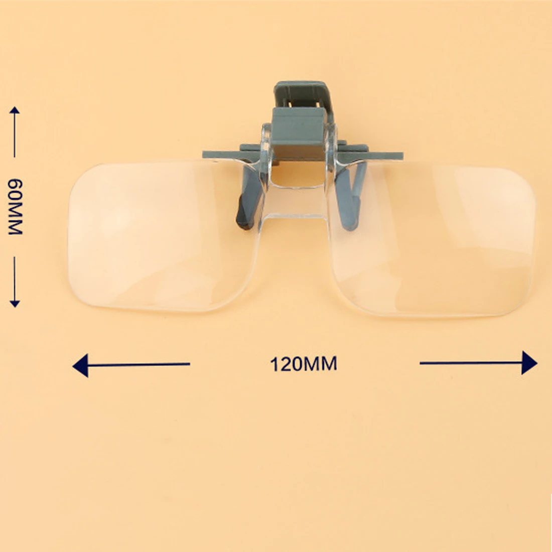 Складная лупа Handfree клип на прозрачное увеличительное стекло HD объектив Точные очки ювелирные изделия Оценка часы ремонт инструмент