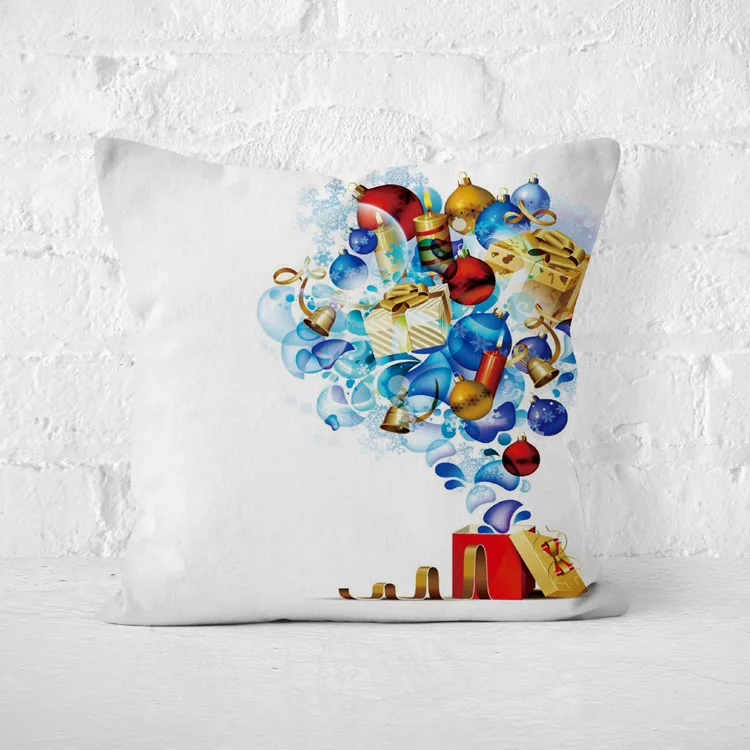 Christmas Decoration for Home Christmas Pillow Case New Year Decoration Santa Claus Plus Pillow Cover - Цвет: Сливовый