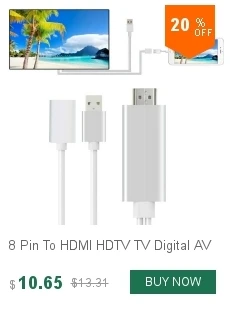 DOITOP 1080 P HDMI Кабель-адаптер 8Pin к HDMI кабель для Apple Iphone X 10 6 7 8 Plus для apple ТВ HD ТВ цифровой av-адаптер кабель