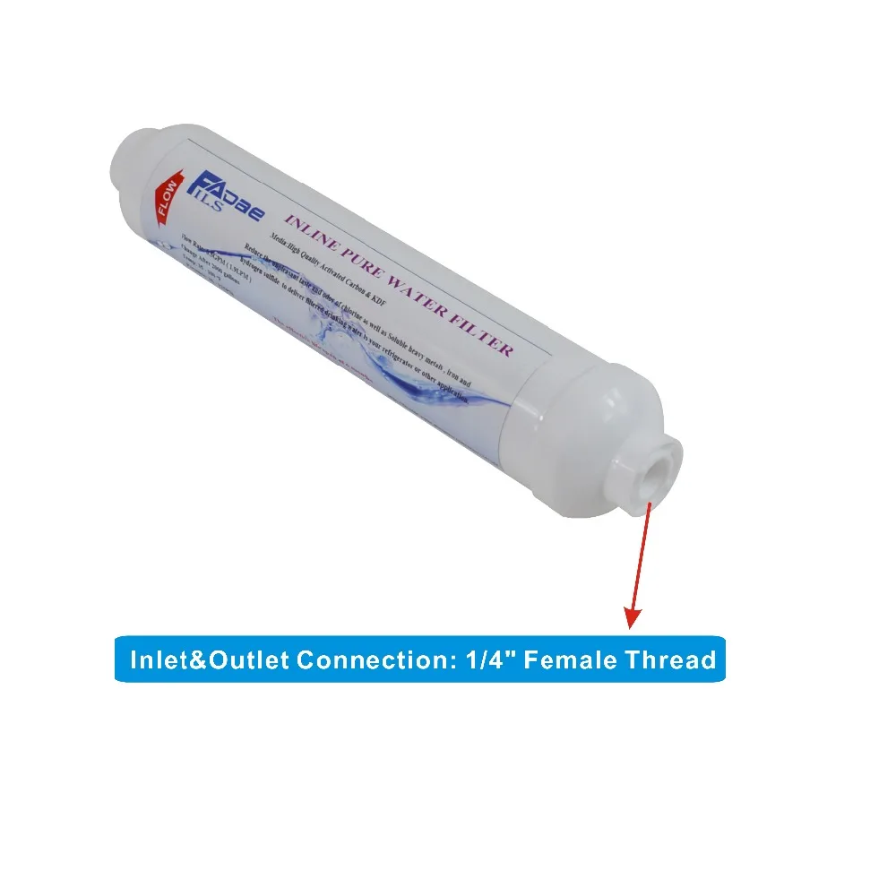 Inline KDF filter white color female drawing