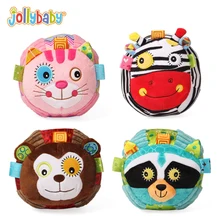 Jollybaby ぬいぐるみぬいぐるみベビーボール教育のおもちゃソフト動物ガラガラ快適学習意味子供ベビー 0-12 ヶ月ギフト