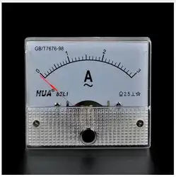 85l1-a класс 2.5 Точность AC 0-3a аналоговый Панель AMP метр