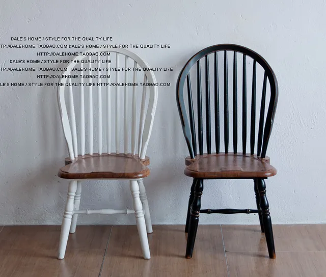 American Country To Do The Old French Country Style Antique Chair American country to do the old French country style antique chair foreign trade black / white - American Country To Do The Old French Country Style Antique Chair
