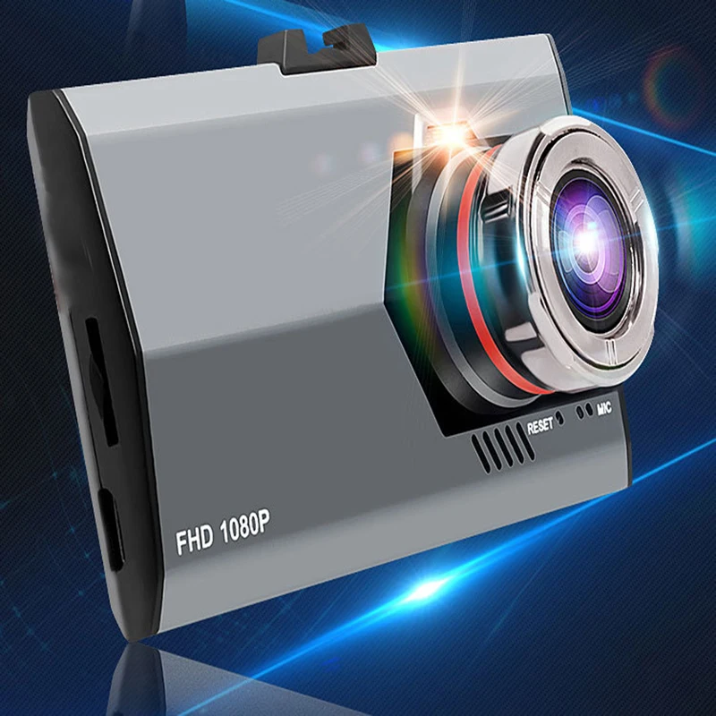 3," Full HD ночное видение 1080P ультра-тонкая Автомобильная Камера Встроенная видеокамера 500 мегапикселей DVR камера-регистратор с микрофоном видеорегистратор - Название цвета: Silver