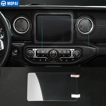 

MOPAI Car Dashboard GPS Navigation Screen Protector Stickers Accessorie for Jeep Wrangler JL 2018+ for Jeep Gladiator JT 2018+