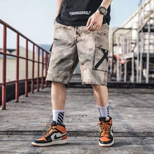 Боковой карман Лето мульти-карман камуфляжные мужские шорты Модный стиль лето мужские тактические шорты милитари США размер