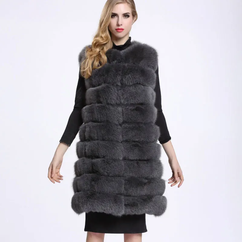 

ZADORIN Veste Femme 2019 Winter Warm Long Faux Fur Vest Women Fluffy Faux Fur Coat Jacket Veste Fourrure Fur Gilet casaco pele