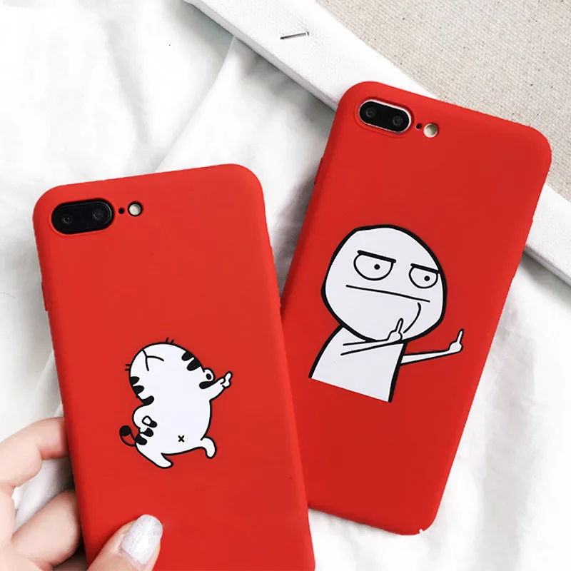 

Cartoon funny Phone Case For iPhone7 8 6 Phone Case For iPhoneX XR XS dancing cat abstract unicorn Chone Case For iPhoneXSMAX