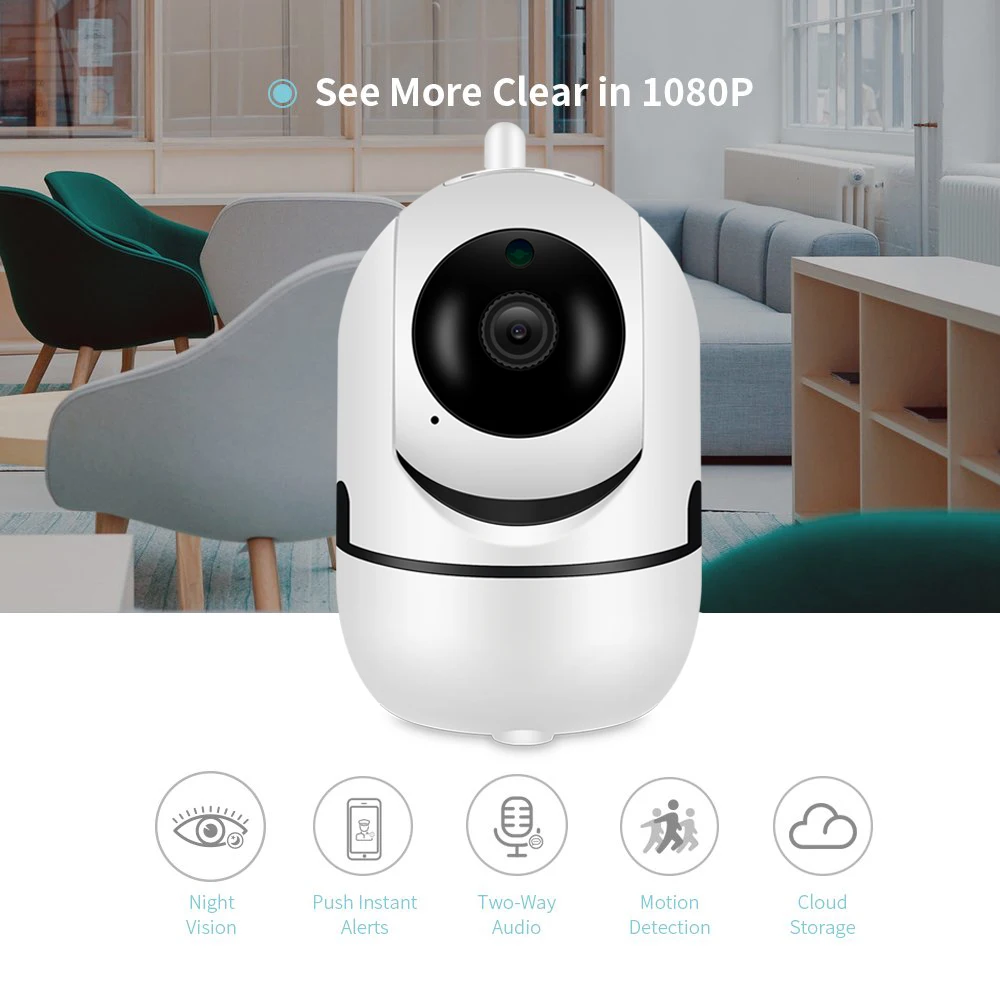 Besder 1080P Автоматическое отслеживание PTZ AI IP камера WiFi Облачное хранилище CCTV домашнее наблюдение IP камера WiFi Двухсторонняя Аудио Сигнализация Движения