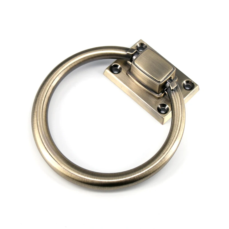 1x Round Bronze Tone large drop rings door knocker wooden chair sofas handles pulls knobs Antique furniture handles