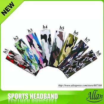

2 inch Camo Prints Boys Girls Softball Cotton Stretch Sports Headbands Elastic Cotton Hair Bands Hair Accessories 143 Colors