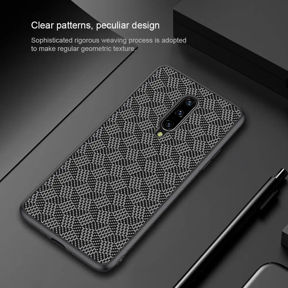 Для OnePlus 7 чехол Nillkin синтетических волокон жесткая накладка на заднюю панель для