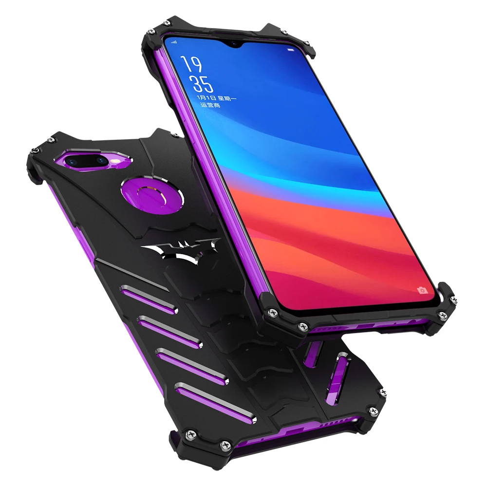 R JUST ультратонкий металлический алюминиевый чехол для OPPO A7X R17 R15 R11 R9s