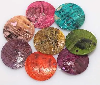 50 шт. 18 мм плоские круглые бусины из натуральных раковин Мидия ракушка монета Шарм для самостоятельного изготовления ювелирных изделий украшения браслет ожерелье - Цвет: mixed