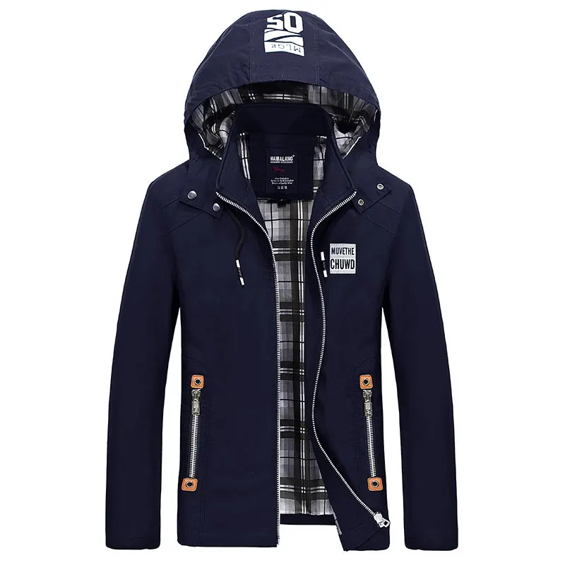 

2018 Men's Jacket Coat 5XL Casual Solid Men Outerwear Slim Fit Khaki Army Cotton Male Jackets Brand Clothing