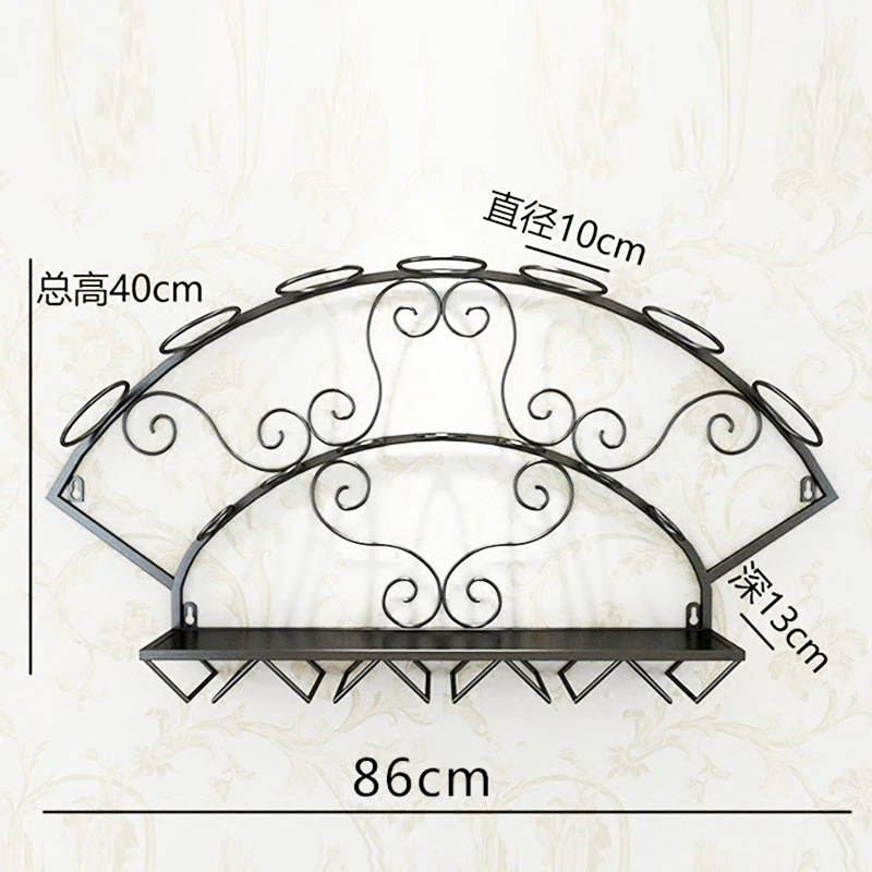 10% современный металлический винный держатель для 7 бутылок настенный стеллаж для винных бутылок стеклянная посуда полка для хранения виски вина