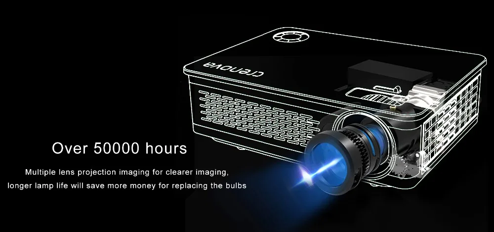 CRENOVA 4500 люмен видео проектор для Full HD 1920*1080 Android проектор с wifi Bluetooth Android 6,0 7,1 OS светодиодный проектор