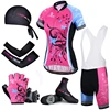 X-Tiger Pro 6-teiliges Trikotset Frauen aus Jersey Quick-Dry atmungsaktiv mit Handschuhen, Kopfbedeckung, Socken