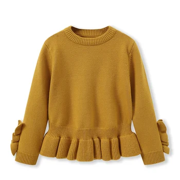 

Balabala Children Sweater 2019 Winter Thick Casual Sweater for girls Fashion Baby Girl Pullover Cartoon Kids Toddler Clothing