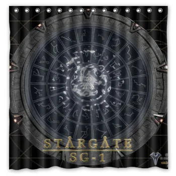 

Stargate Shower Curtain Waterproof Mildewproof Bath Curtain Polyester Bathroom Decor Products With Hook 71*71 inch