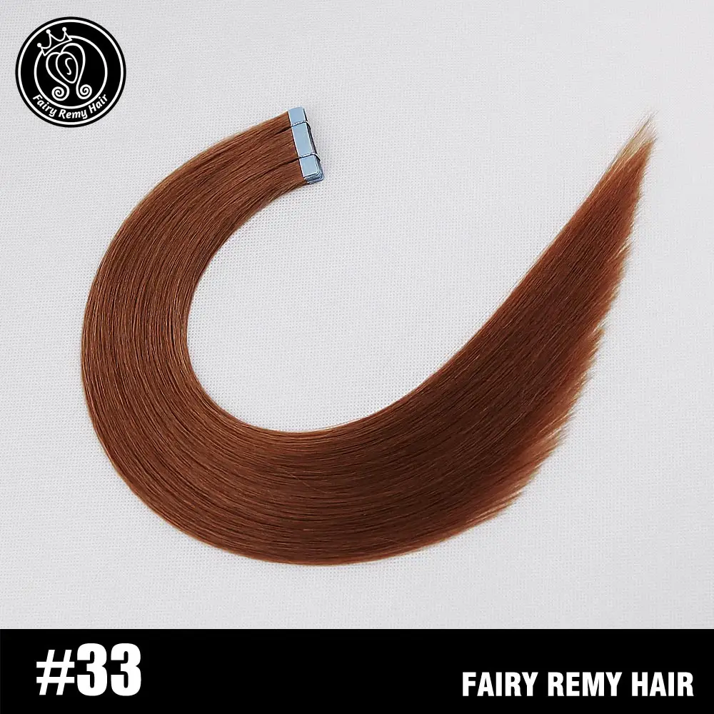 Накладные Человеческие волосы Remy на Клейкой Ленте, 20 дюймов, натуральные человеческие волосы Remy на клейкой ленте, платиновый блонд, 2 г/шт., 40 г, сказочные волосы remy - Цвет: #33