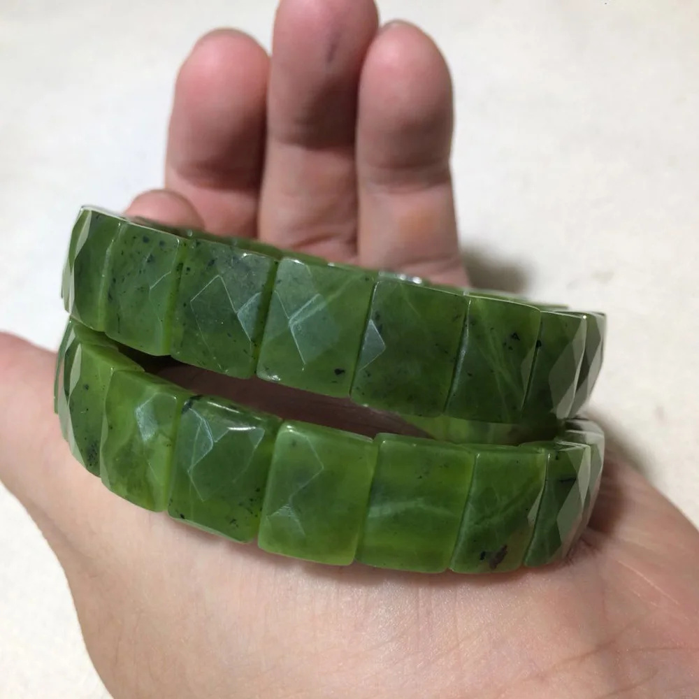 

natural canada jades stone beads bracelet natural stone bangle fine jewelry for woman for gift free shipping wholesale !