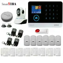 SmartYIBA 3G WCDMA GPRS WIFI IOS Android APP Control Home Security Alarm System Video IP Camera Smoke Fire Sensor Detector