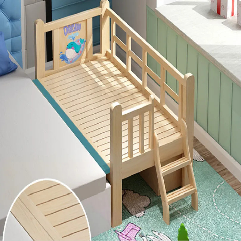WOOD toddler kids bed lit enfant chambre enfant kids bedroom children bed baby furniture kinderbed 128*68*40CM FREE SHIPPING