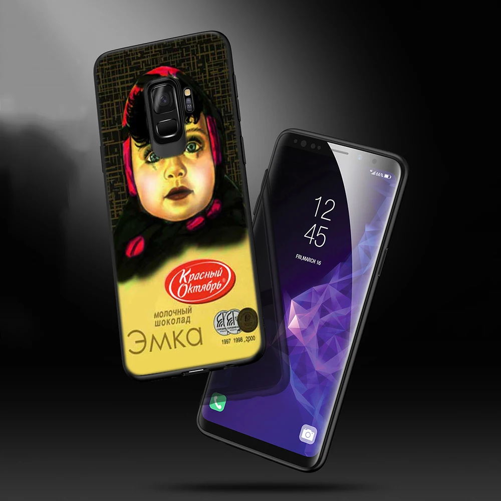 WEBBEDEPP Забавный шоколадный русский ТПУ чехол для телефона Samsung Galaxy S6 S7 Edge S10e S8 S9 S10