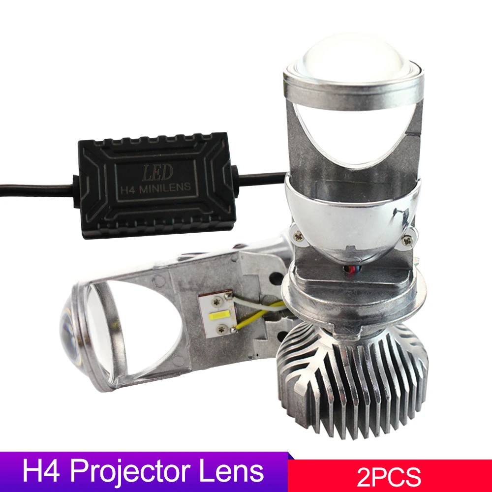 

H4 LED Mini Projector Lens Automobles LED Bulb 70W/Pair Lamp LED Conversion Kit Hi/Lo Beam Headlight 12V/24V 5500K White