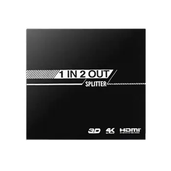 

HDMI Splitter 1 in 2 out Aluminum Ver1.4 HDCP 4K HDMI 1x2 Switcher 3D 1080P