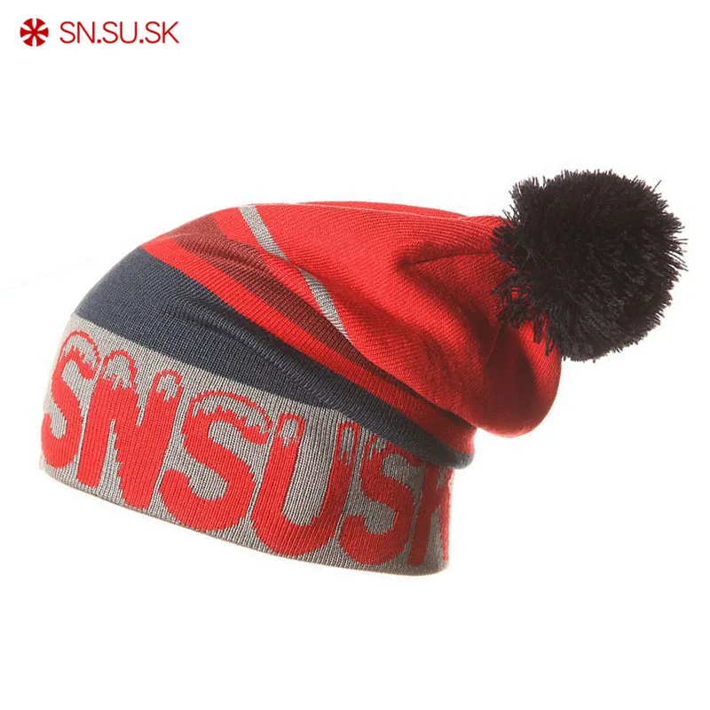 

SN.SU.SK New 2019 Winter Gorros Skating Winter Snowboard Ski Hat Skullies CAP Beanies for Man Woman Beanie touca inverno