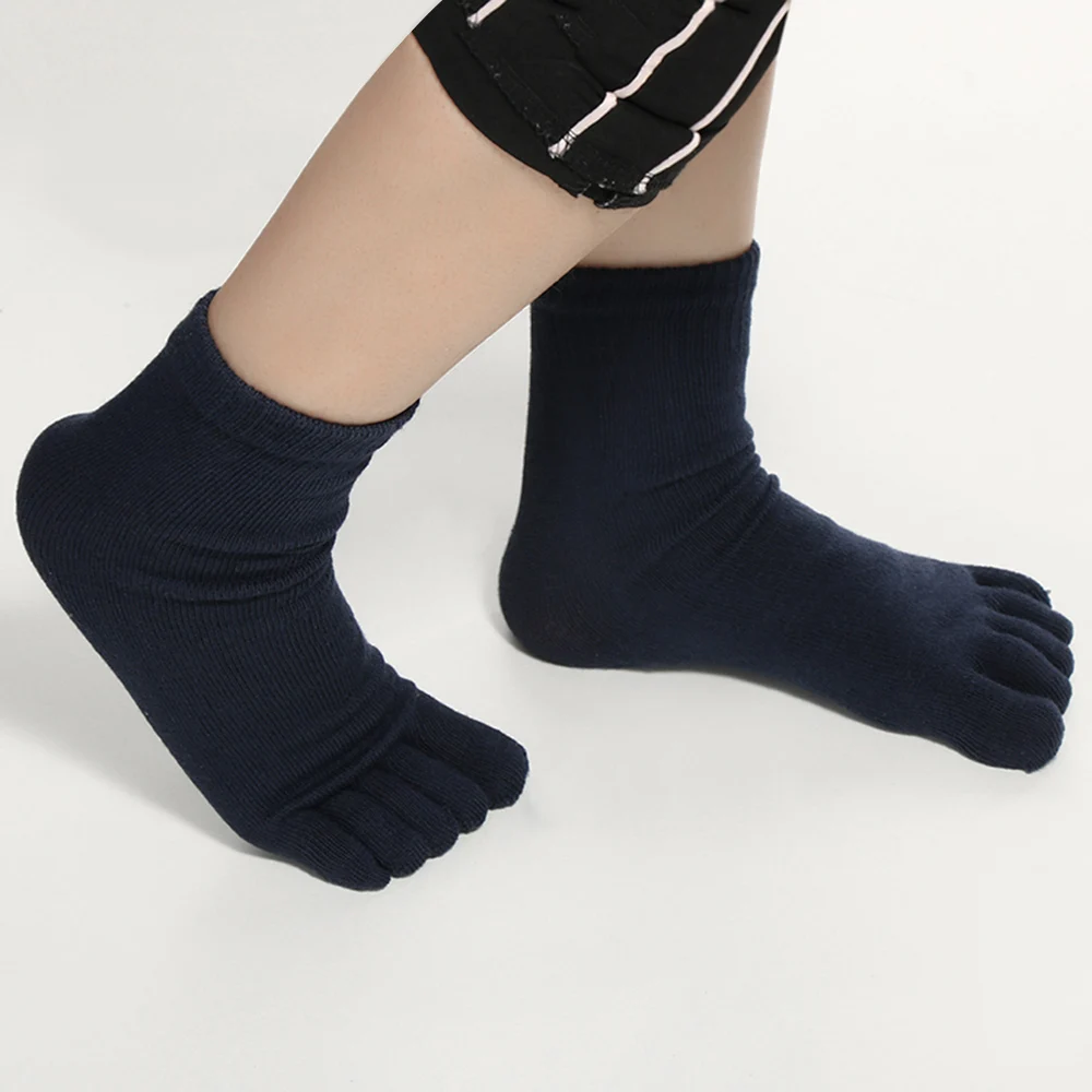 1 пара зима осень теплые модные удобные для мужчин женщин хлопок Sosks Guy Five Finger Чистый Мягкий Носок носки, носки для пола