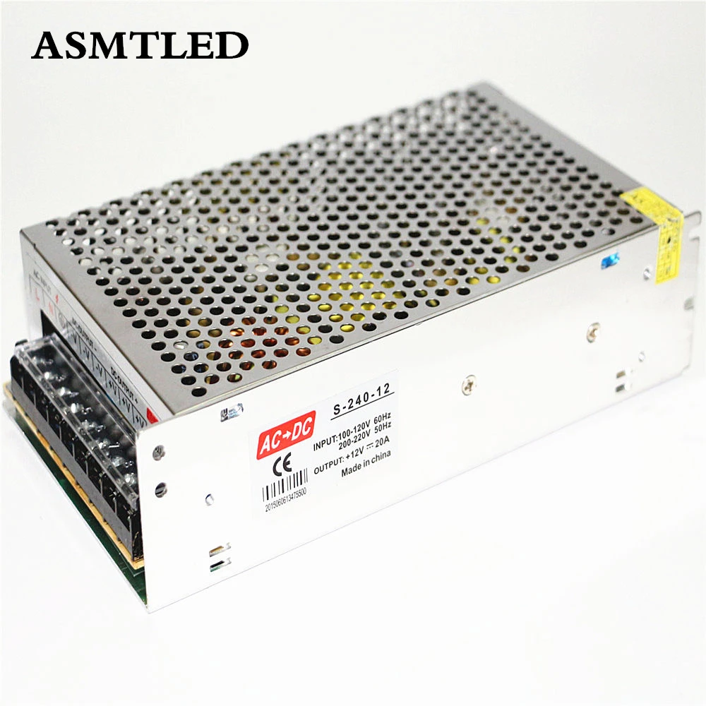 

ASMTLED 100% Real Power Lighting Transformers 100V 110V 127V 220V 230V to 12V Led Strip Power Supply DC Power Adapter LED Driver